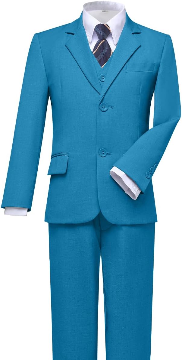 Visaccy Boys Suits Slim Fit Dress Clothes Ring Bearer Outfit
