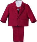Dressy Daisy Baby Toddler Boy 5 Pcs Set Formal Tuxedo Suits No Tail Wedding Christening Baptism Outfits