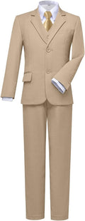 Visaccy Boys Suits Slim Fit Dress Clothes Ring Bearer Outfit