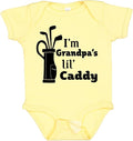 inktastic I'm Grandpa's Lil' Caddy- Golf for Kids Baby Bodysuit