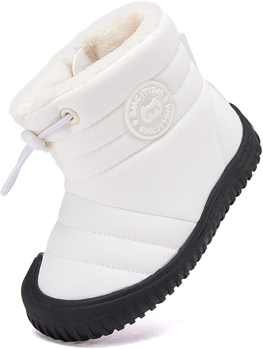 BMCiTYBM Toddler Baby Snow Boots Winter Shoes Boys Girls Cold Weather Baby Faux Fur Shoes