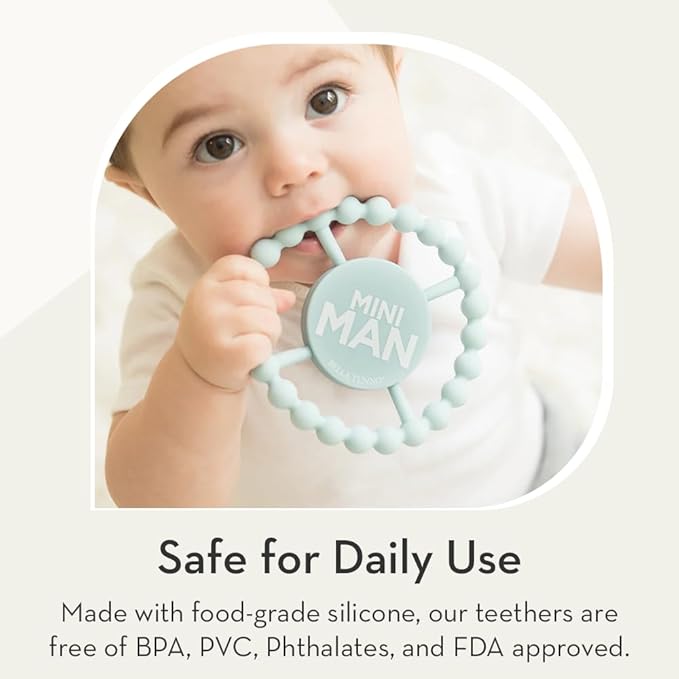 Baby Teether by Bella Tunno, Set of 2 Silicone Teethers for Babies 3-6 Months, 6-12 Months, Baby Toys, Pacifier, Teething Relief, Boys, Girls, Hello Gorgeous & Darling