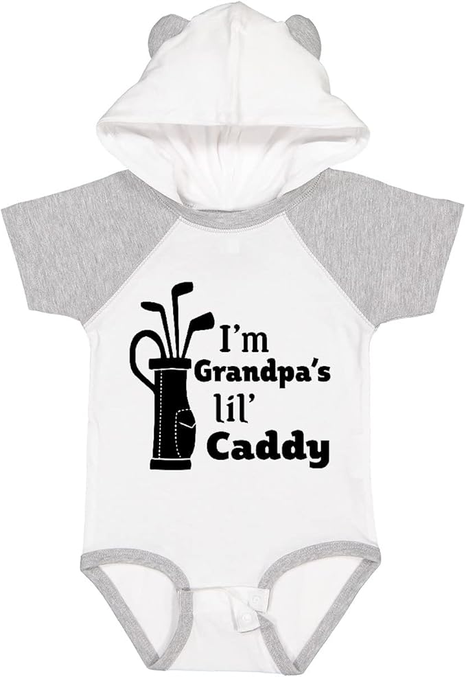 inktastic I'm Grandpa's Lil' Caddy- Golf for Kids Baby Bodysuit