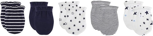 5 Pairs Baby Not Scratch Mittens 0-6 Months New Born Boy Girl Gloves Cute Infant Accessories