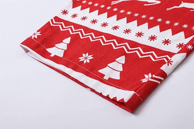 Schbbbta Family Matching Pajamas Holiday Sleepwear Long Sleeve Pjs Sets