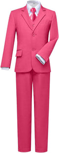 Visaccy Boys Suits Slim Fit Dress Clothes Ring Bearer Outfit