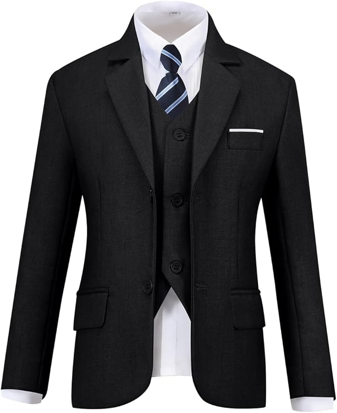 Visaccy Boys Suits Slim Fit Dress Clothes Ring Bearer Outfit