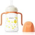 Baby Sippy Cup 240ml/8oz, Toddler Water Drinking Bottle with Non-Spill Valved Spout for 6+ Months, Orange/1Pack