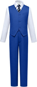 Visaccy Boys Suits Slim Fit Dress Clothes Ring Bearer Outfit