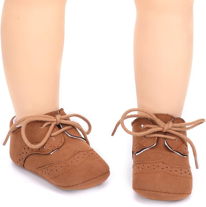 LONSOEN Baby Girls Boys Loafers Prewalker Dress Crib Shoes