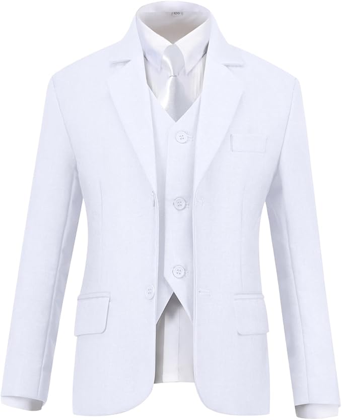 Visaccy Boys Suits Slim Fit Dress Clothes Ring Bearer Outfit