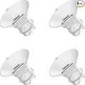 Upgraded Flange Inserts 18mm for 24mm Flange/Shield of Most Pumps Compatible with Momcozy/Medela/Spectra/eufy/Elvie/Lansinoh/TSRETE/Paru Breast Pump, Reduce 24mm Nipple Tunnel Down to 18mm, 4PCS