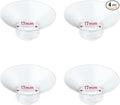 Flange Insert 4PCS 17mm Compatible with Momcozy M9/M6/M5/S12 Pro/V1 Pro/V2 pro, Spectra/Medela/Elvie/NCVI/TSRETE/eufy/Lansinoh/Paruu/MomMed Breast Pump 24mm Shields/Flanges (4pcs-17mm)