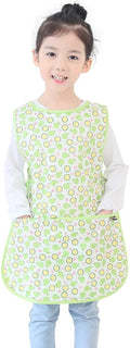 Kids Painting Apron – Waterproof Art Smock for Toddlers & Preschoolers, Messy Play, Baking, Crafts, Cooking, Mealtime