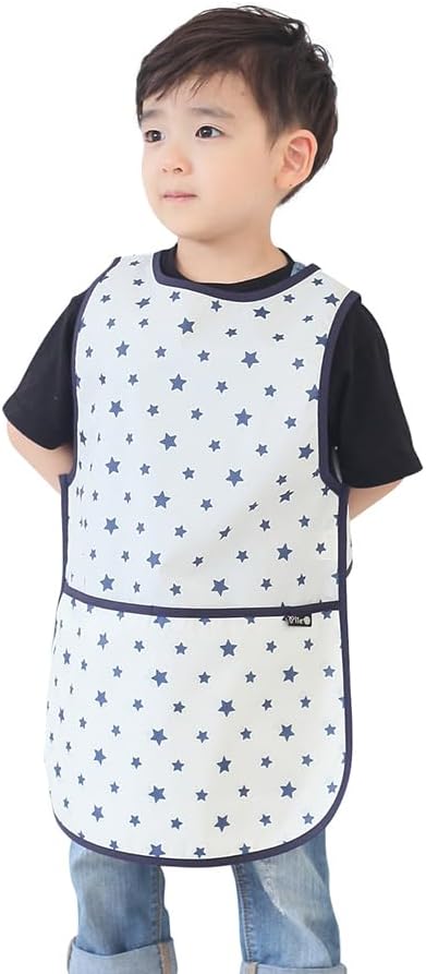 Kids Painting Apron – Waterproof Art Smock for Toddlers & Preschoolers, Messy Play, Baking, Crafts, Cooking, Mealtime