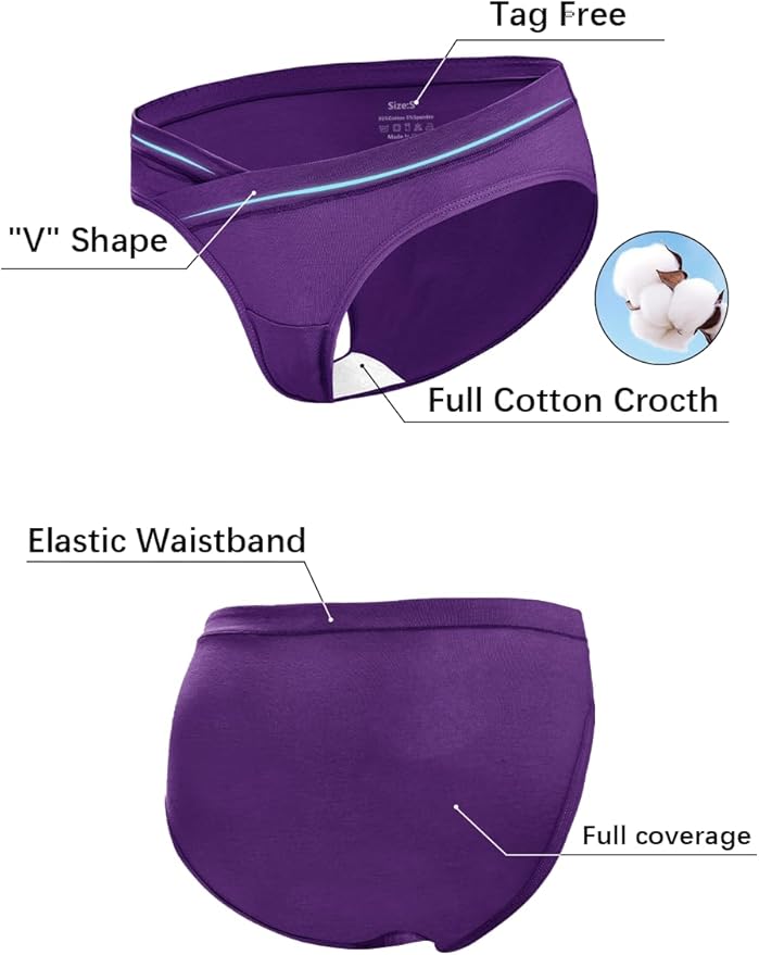 Molasus Cotton Crossover Maternity Underwear Under Bump Pregnancy Bikinis Panties