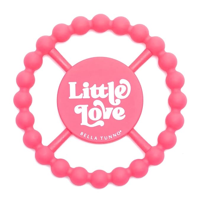 Baby Teether by Bella Tunno, Silicone Teethers for Babies 3-6 months, 6-12 months, Baby Toys, Pacifier, Teething Relief, Boys, Girls, Little Love