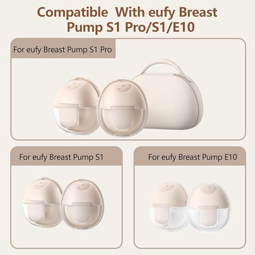 6pcs Breast Pump Parts, 4pcs Duckbill Valves and 2pcs Silicone Diaphragm Compatible with eufy S1 Pro/S1/E10 Wearable Breast Pump, Replace for eufy Pump Diaphragm Duckbill Valve,Not Original Parts