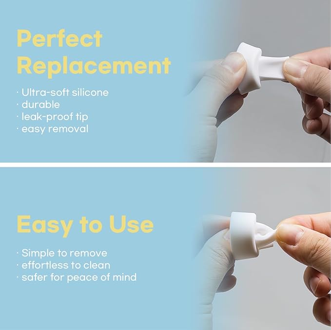 Flange Inserts for Spectra, Spectra Replacement Pump Parts for S1/S2/9 Plus, Not Original Accessories, Breast Pump Parts Include 2-Pack 17MM Flanges and 4-Pack Duckbill Valves
