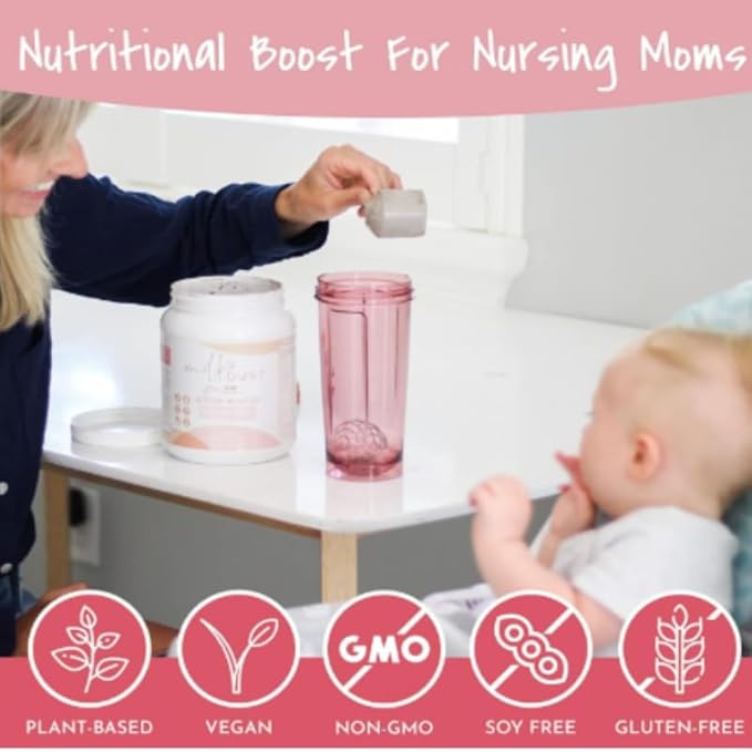 MILK DUST Protein Powder 660g | Breastfeeding Powder for Nursing Moms | Lactation Support Pea Powder | Vegan & Dairy-Free | Fudge Brownie | 22 Servings