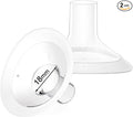 2 Count of 18mm Breast Pump Flanges Compatible with Medela/Lansinoh ComfortFit, Replace Medela PersonalFit Breast Shields, Accessories for Pump in Style Symphony Swing Harmony Freestyle Pump Parts