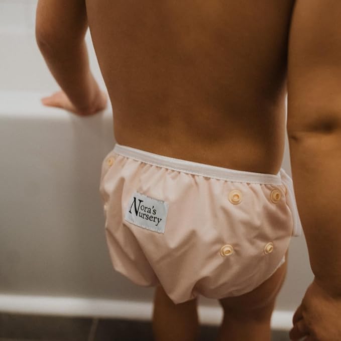 Nora's Nursery Reusable Swim Diapers and Wet Bag - One Size Fully Adjustable - Laguna Unisex 3 Pack with Wet Bag