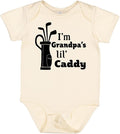 inktastic I'm Grandpa's Lil' Caddy- Golf for Kids Baby Bodysuit