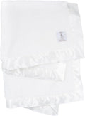 Little Giraffe Chenille Baby Blanket – 29x35” Soft Chenille with Satin Trim, White | Ultra-Soft, Gentle & Safe, Lightweight & Breathable for Newborns & Toddlers
