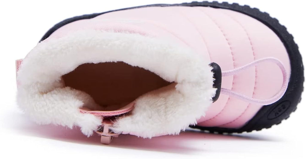 BMCiTYBM Toddler Baby Snow Boots Winter Shoes Boys Girls Cold Weather Baby Faux Fur Shoes