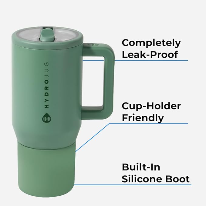 HydroJug Kids - 20 oz Insulated Kids Water Bottle with Flip Straw & Handle | Leak-Proof & Durable | Perfect for School, Sports, Lunch, Travel & Camp, Camo