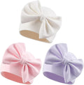 Bamery Newborn Baby Girl Hat Cotton Baby Bow Beanie Preemie Hats Spring Infant Hats for Girls 0-12 Months