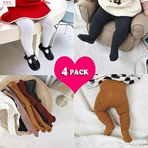 CECORC Baby Girls Tights Toddler Cable Knit Leggings Thick Cotton Infant Stockings Pantyhose 1-10T