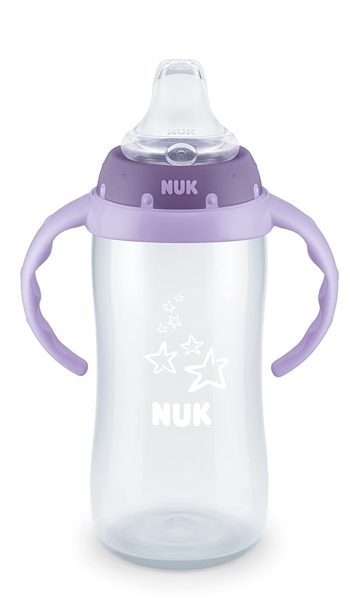 NUK Large Learner Tritan Cup, 10 oz, 8+ Months – BPA Free, Spill Proof Sippy Cup
