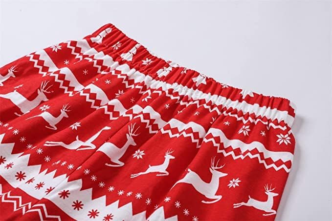 Schbbbta Family Matching Pajamas Holiday Sleepwear Long Sleeve Pjs Sets