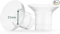 Ameda Breast Pump Flange Insert | 21mm Flange Insert | Ameda Pump Parts | Universal Flange Insert | Compatible with GLO, MYA Joy, MYA Joy Plus and Pearl Breast Pumps | 2 Count