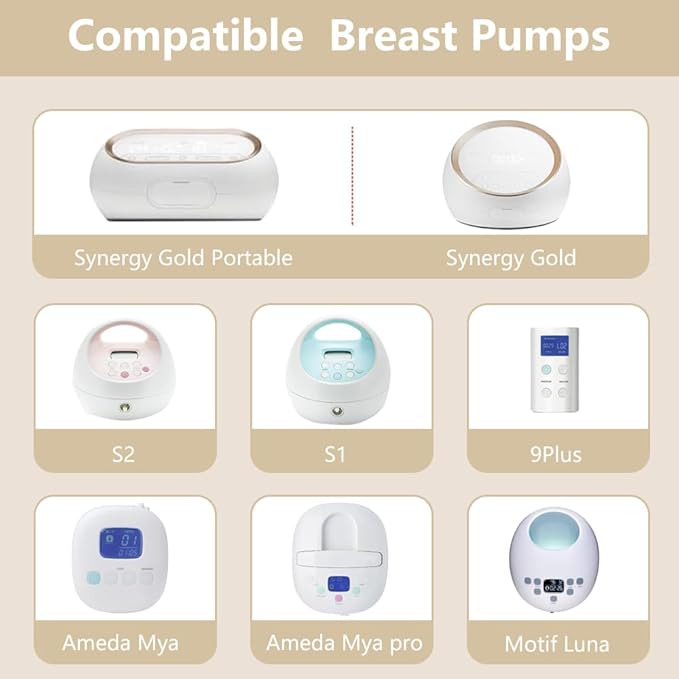 4pack Breast Pump Parts, 2pcs 24mm Flange and 2pcs Duckbill Valves for Spectra/Motif Luna/Amada MYA Breast pumps Parts, for Spectra S2 S1 9 Plus Parts, Replace to Spectra Flange Spectra Duckbill Valve
