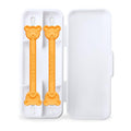 oogiebear: Baby Nose Cleaner & Ear Wax Removal Tool - Safe Booger & Earwax Removal for Newborns, Infants, Toddlers - Dual-Ended - Essential Baby Stuff, Diaper Bag, 2-Pack Orange with case