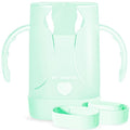 MOMUSE Dual-Lid Squeeze Pouch Holder for Food Pouches & Drink Boxes, Baby Pouch Holder with Larger Capacity, Versatile Design for Self-Feeding, Anti-Squeeze Pouch Holder No Spill No Mess, Lightweight