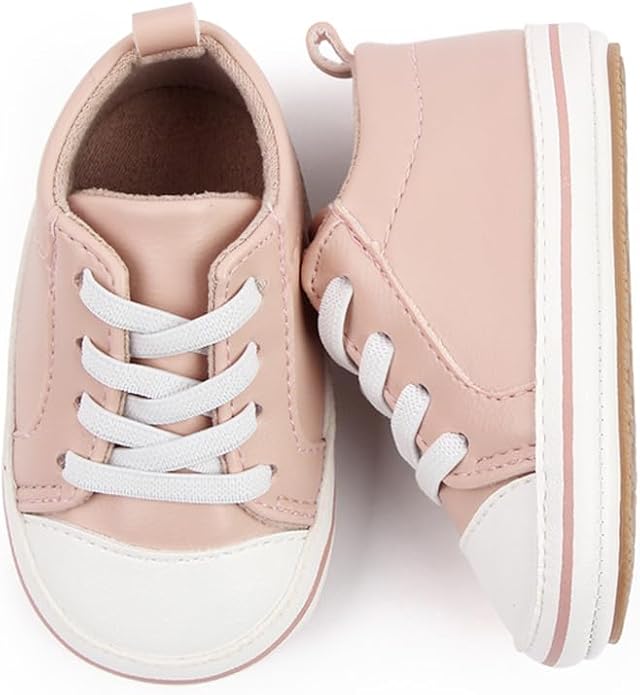 LONSOEN Baby Girls Boys Loafers Prewalker Dress Crib Shoes
