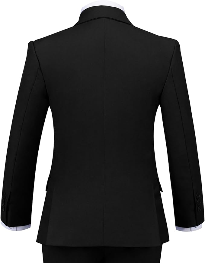 Boys Suit for Kids Tuxedo Suits for Wedding Formal Suit Set Toddler Boy Dress Outfit with Shirt and Tie