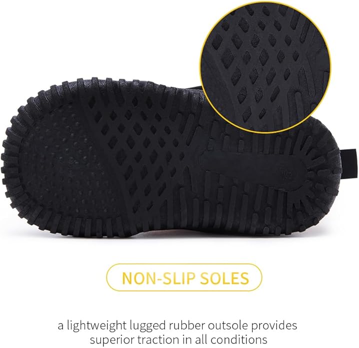 BMCiTYBM Toddler Baby Snow Boots Winter Shoes Boys Girls Cold Weather Baby Faux Fur Shoes