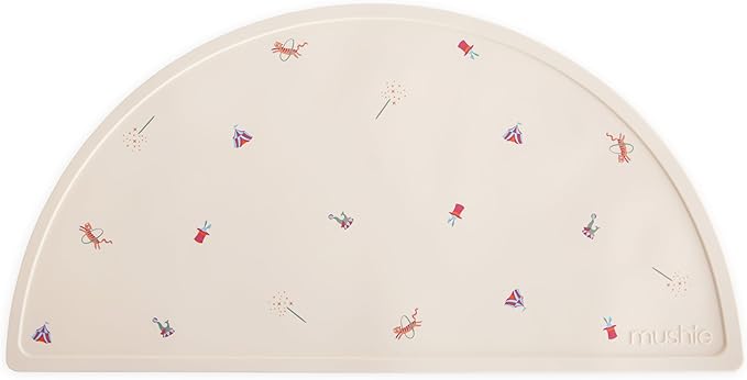 mushie Silicone Placemat for Kids | BPA-Free Non-Slip Design (Circus)