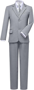 Visaccy Boys Suits Slim Fit Dress Clothes Ring Bearer Outfit