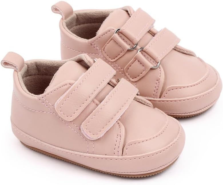LONSOEN Baby Girls Boys Loafers Prewalker Dress Crib Shoes