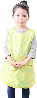 Kids Painting Apron – Waterproof Art Smock for Toddlers & Preschoolers, Messy Play, Baking, Crafts, Cooking, Mealtime