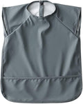 GZMM Waterproof Baby Bibs,Infant Toddler Extra Cover Feeding Bib With Food Catcher,Easy Clean & Washable
