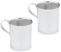 Children's Stainless Steel Cups with Handles | Education Series | Premium 304 (18/8) | Set of 2 | Perfect for Montessori Babies, Toddlers & Kids