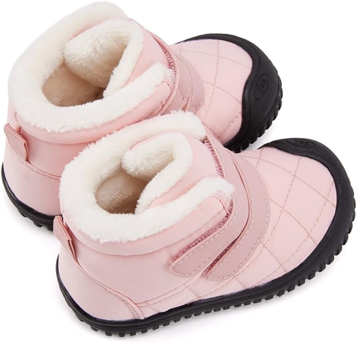 BMCiTYBM Toddler Baby Snow Boots Winter Shoes Boys Girls Cold Weather Baby Faux Fur Shoes