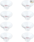 Flange Insert 15/17/19/21mm 8pcs Compatible with Momcozy M5/M9/M6/S12 Pro/V1 Pro/V2 Pro,for Spectra/Medela/MomMed/eufy/Lansinoh/Elvie Breast Pump, Fit for 24mm Flange/Shield of Most Pumps