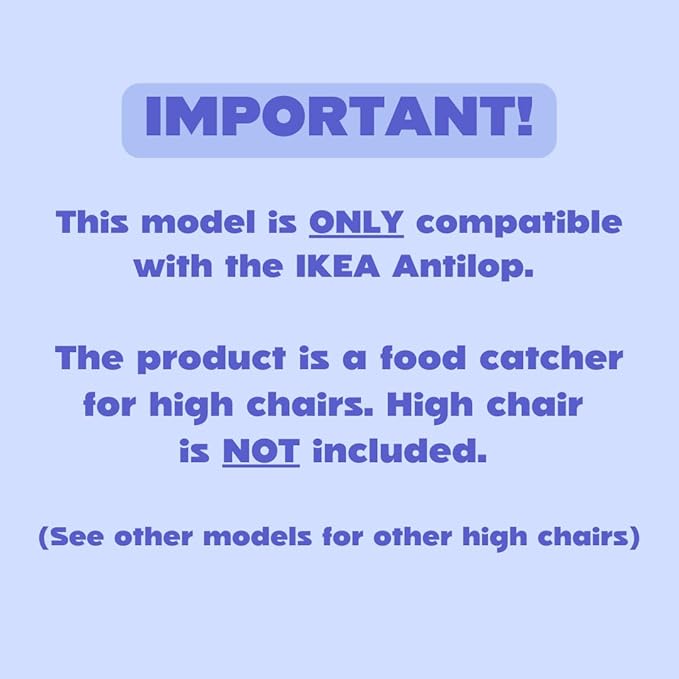 CATCHY -Food Catcher- Compatible with IKEA Antilop High Chair + 11 Other High Chairs -Highchair Sold Separately- Baby & Toddler Food & Mess Catcher -Premium Linen Inspired- Under High Chair Accessory